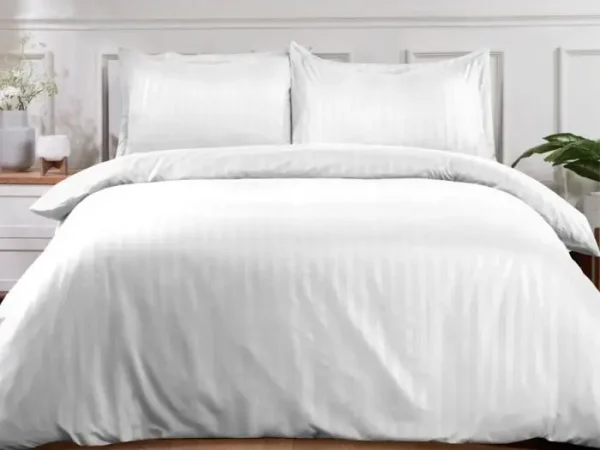 Lenjerie Damasc - Lenjerie de Pat Hotel Arae | Damasc 2 cm | TC225 - Horecatex.ro